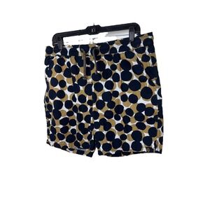 Cactus Man Black Multi Dot Pattern 100% Cotton Pull On Shorts Men's Size XL